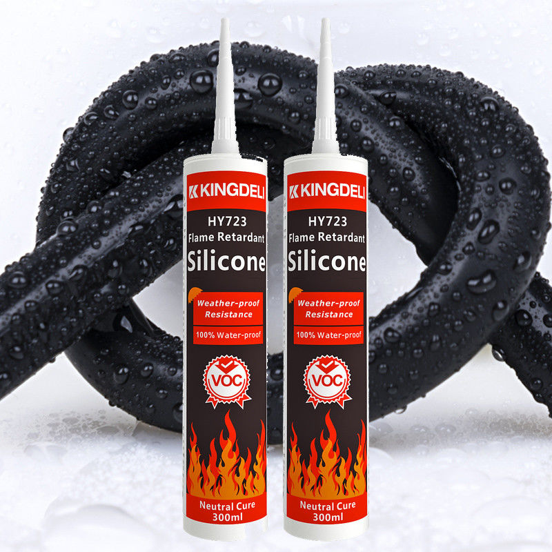 สีขาว Neutral Cure Silicone Sealant 300ml สําหรับกระจกทุกชนิด