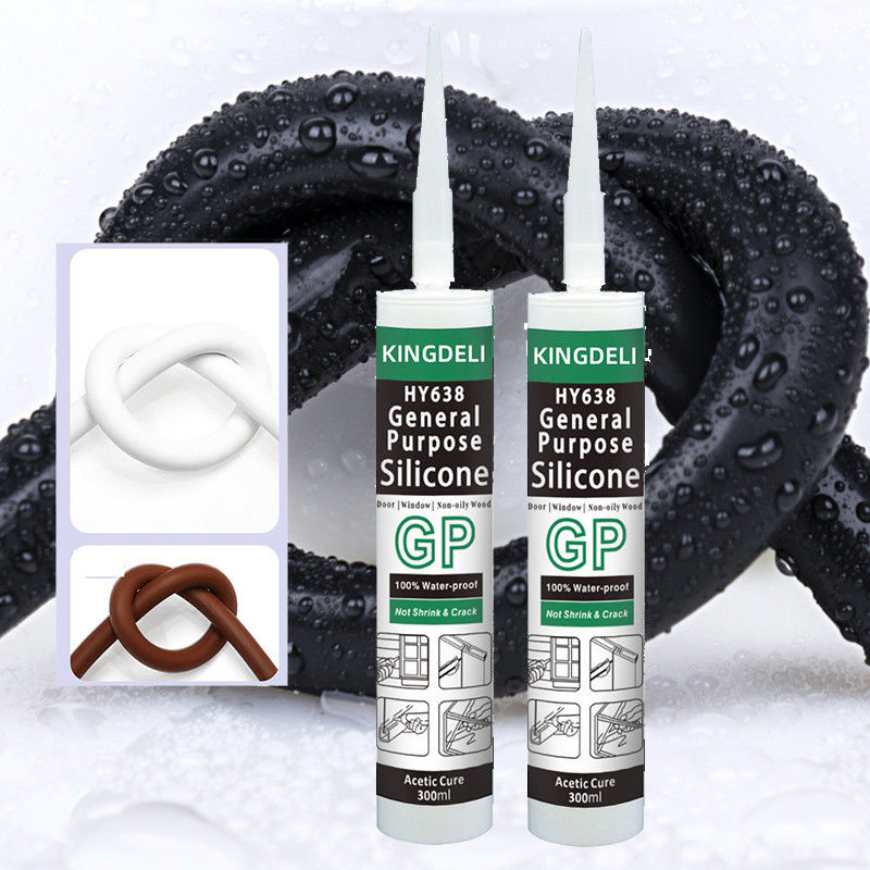กาวซิลิโคน กาวแก้ว GP สีขาวใส สำหรับหน้าต่าง