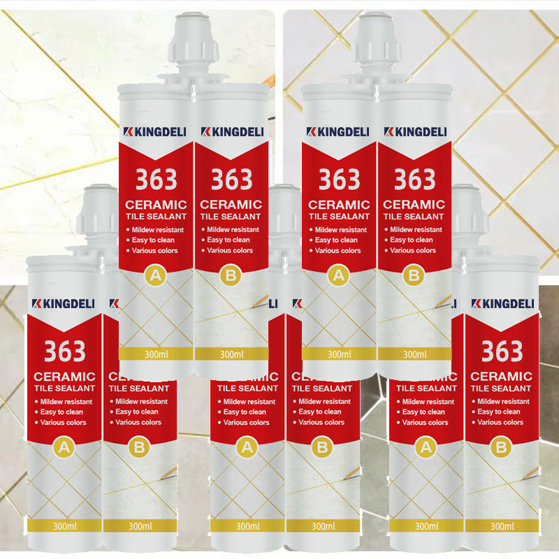 ทองคํากระจ่างสองส่วน Epoxy Grout Sealer Caulk พิสูจน์หมักสําหรับติดช่องว่าง Tile